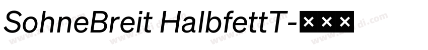 SohneBreit HalbfettT字体转换 SohneBreit HalbfettT字体转换